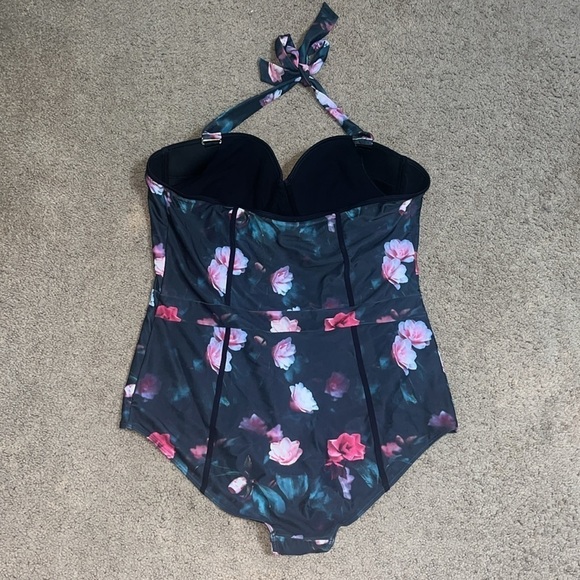 Noblesse Oblige ModCloth The Pippa Floral One Piece Swimsuit 4X - Picture 5 of 11